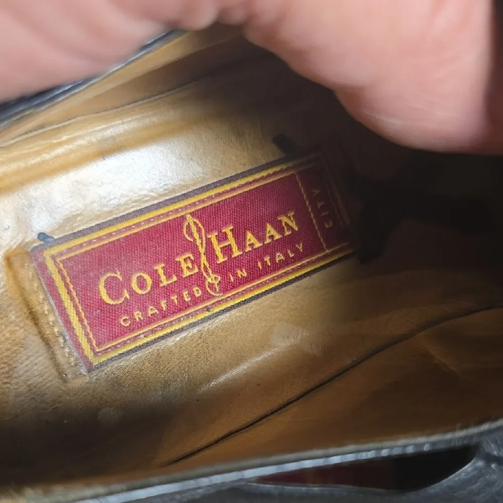 Cole Haan Black Leather Men's Oxfords